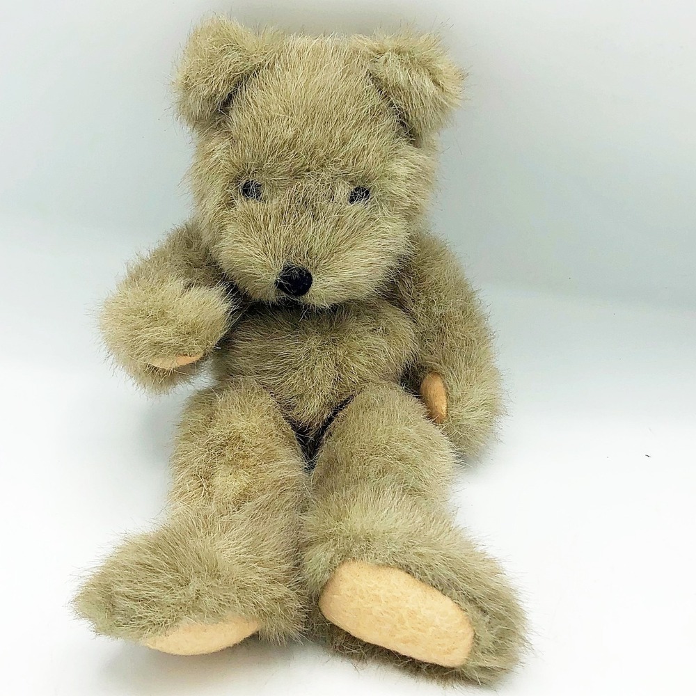Light Brown 11" H Jointed Plush Bear